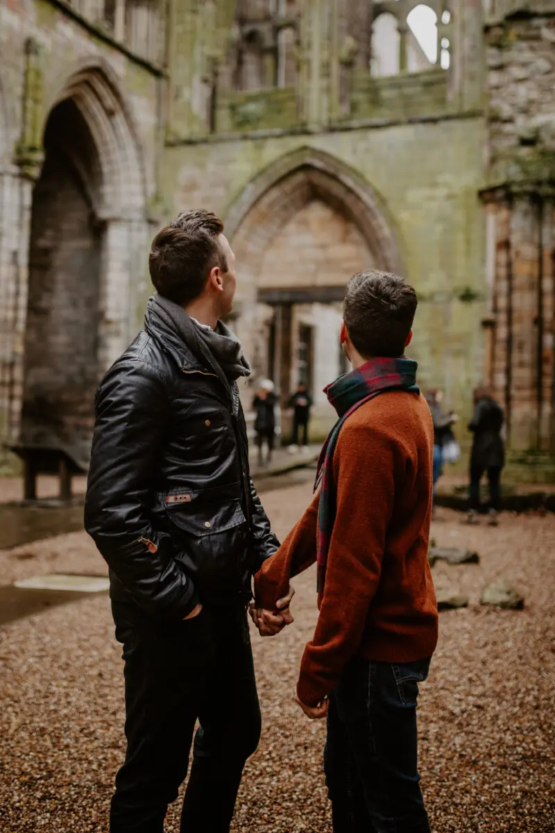 Michael and Matt in Scotland. 