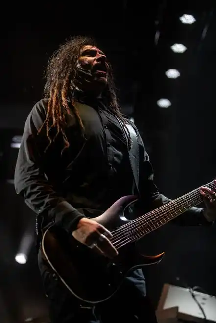 Munky of Korn during the band’s opening song at Ak-Chin Pavilion on Saturday, Aug. 31, 2019 in Phoenix.