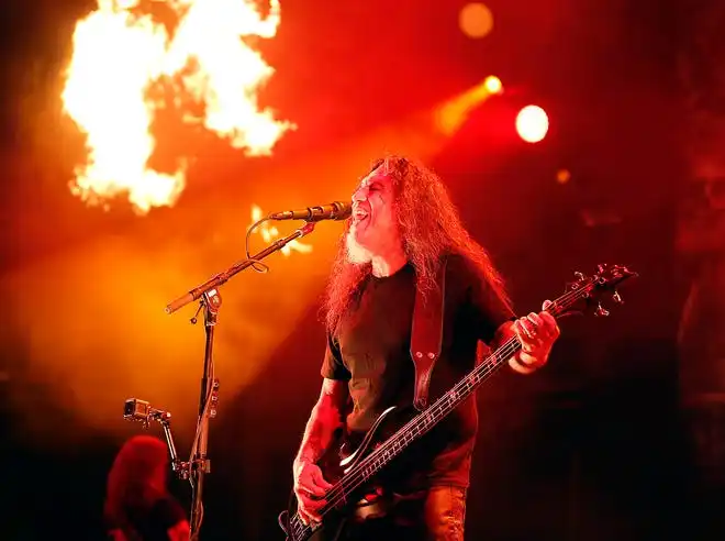 Slayer performs at Ak-Chin Pavilion in Phoenix on May 2, 2019.