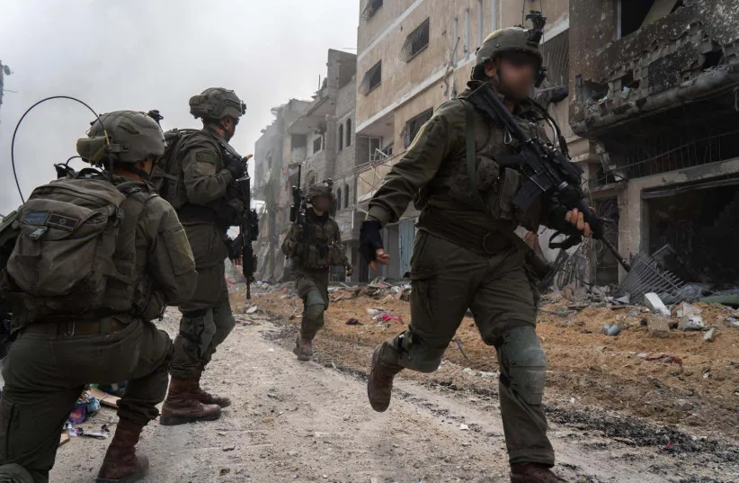 IDF soldiers operating in the Gaza Strip, February 29, 2024. (credit: IDF SPOKESPERSON UNIT)