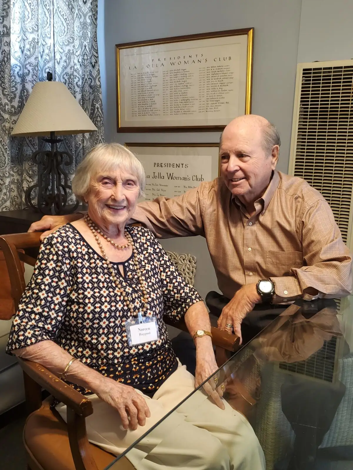 Noreen Haygood and her husband, Ken, have been married more than 70 years.