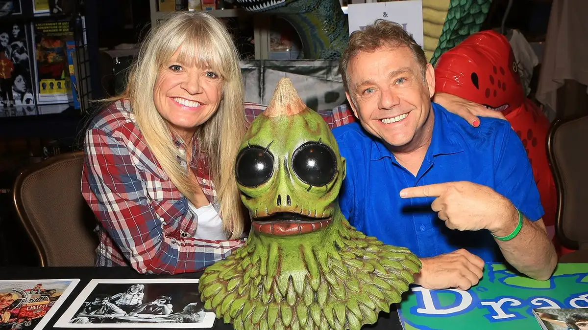 Kathy Coleman and her co-star at a convention