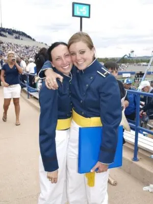 Katherine Witt with her college roommate at their graduation from the United States Air Force Academy in 2012. Photo courtesy of the author.