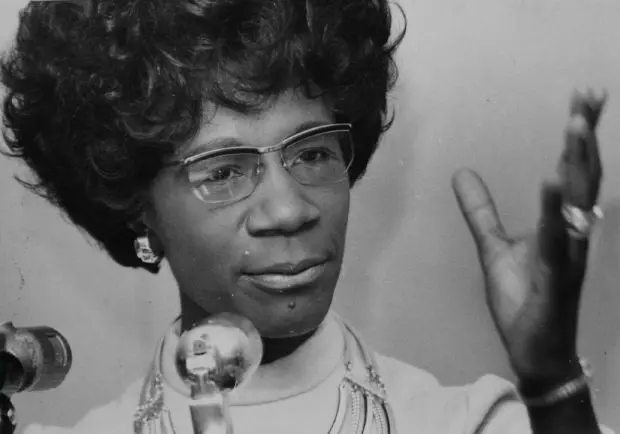 Congresswoman Shirley Chisolm.