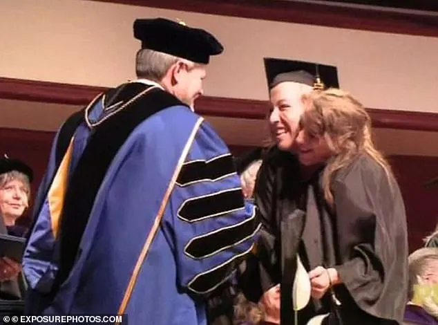 Abby and Brittany are photographed at their graduation ceremony from Arden University, Minnesota