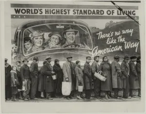 At the Time of the Louisville Flood, 1937, by Margaret Bourke White (American, 1904–1971) Photograph, gelatin silver print