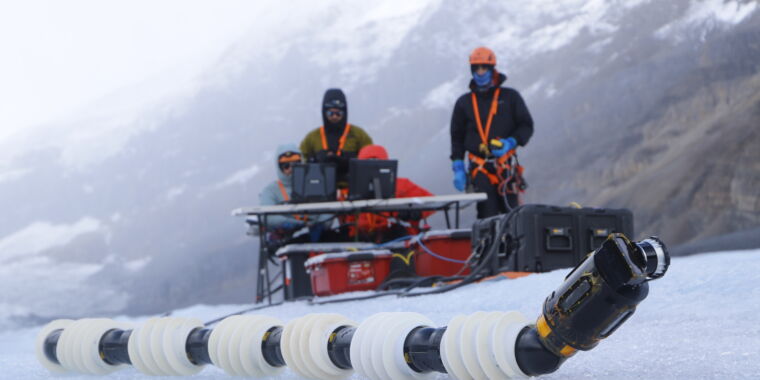 Exploring Ice for Signs of Life: Robotic Crawlers in Action