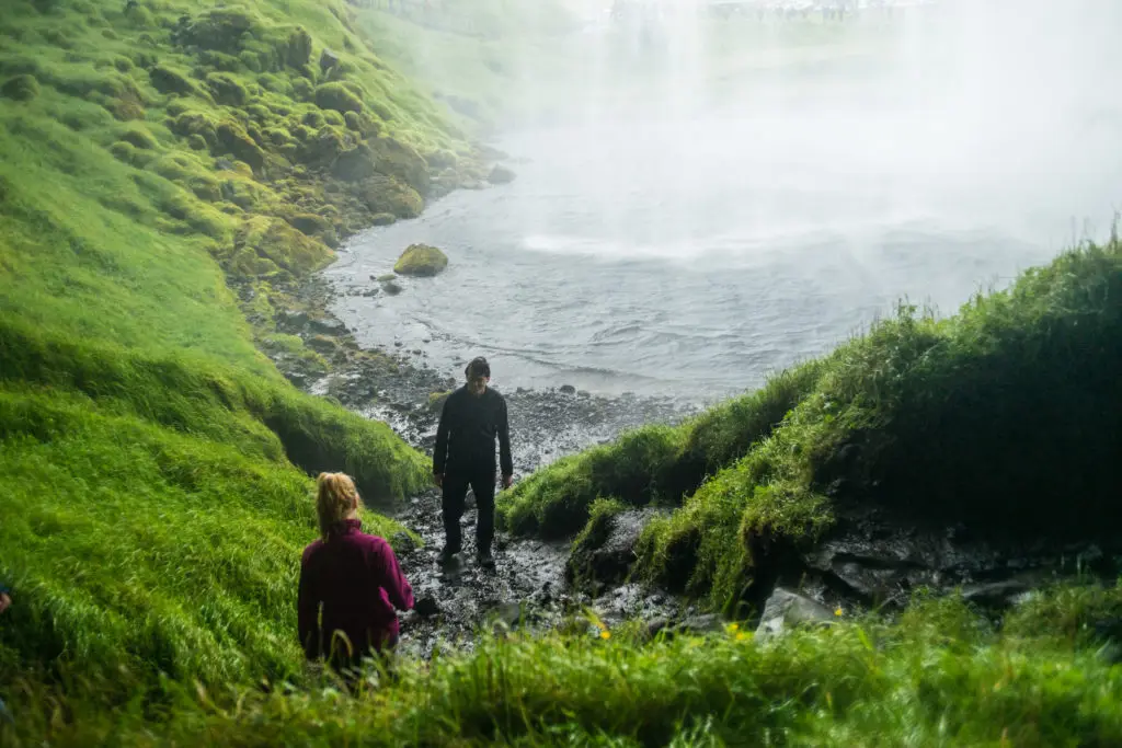 Travellers in Iceland's south