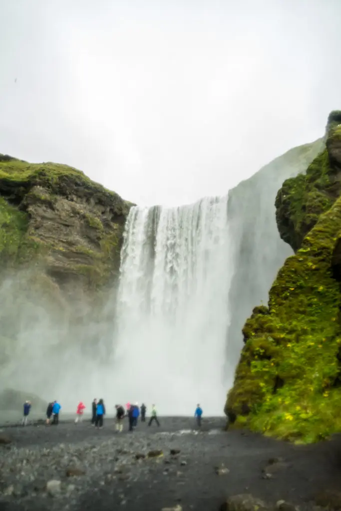 Skógafoss in the mist