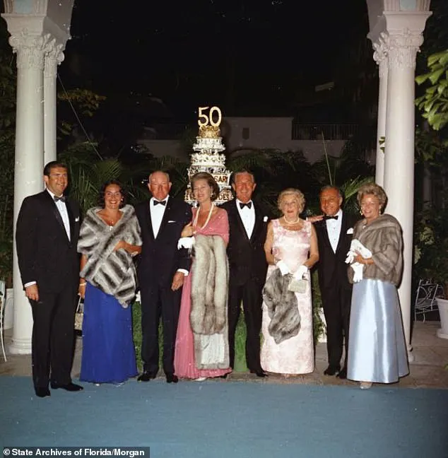 Everglades Club members celebrate the club’s 50th anniversary in February 1969