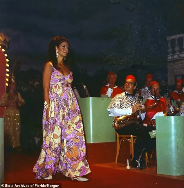 Mrs. J. Archie Peck in the fashion show at the Everglades Club for the St. Mary’s Hospital ball