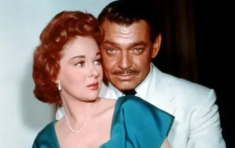 Susan Hayward with Clark Gable, in 1955