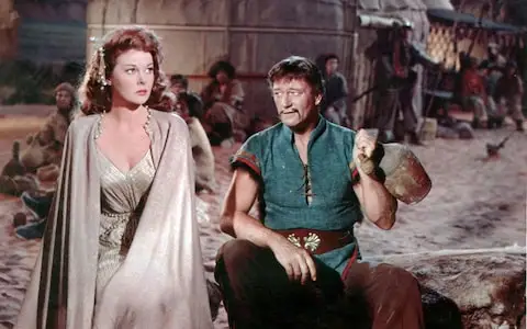 Susan Hayward with John Wayne in The Conqueror