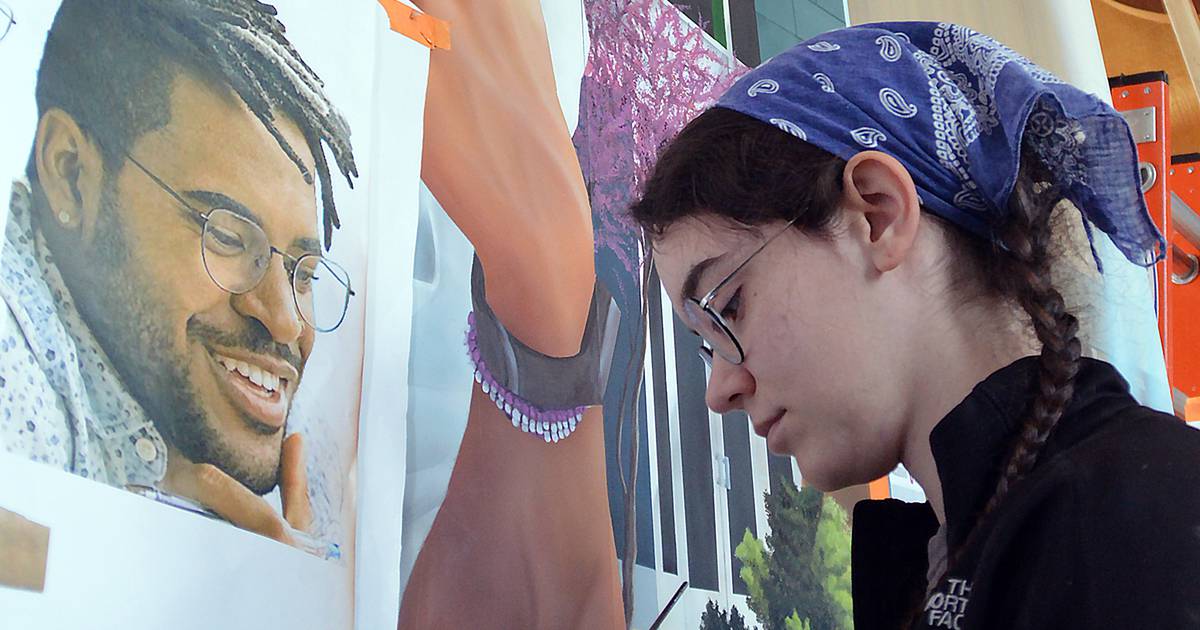 Reviving College History: Two IVCC Alumni Collaborate on Mural