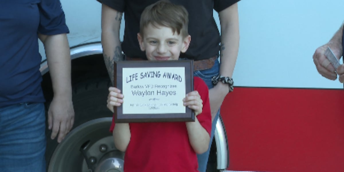 Brave 7-Year-Old Honored for Rescuing Mother at Home