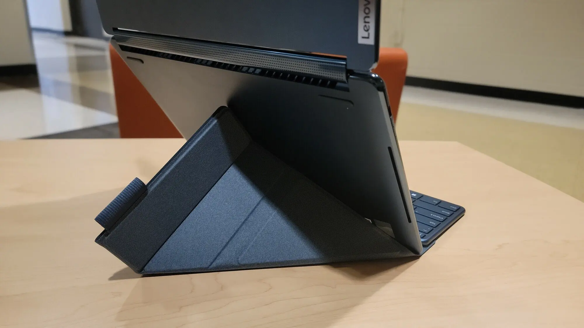 The back of the Lenovo Yoga Book 9i