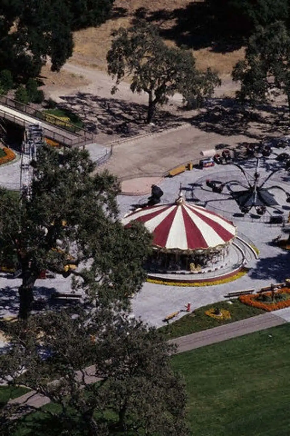 Michael would enjoy riding on the carousel at the property (pictured 2003)