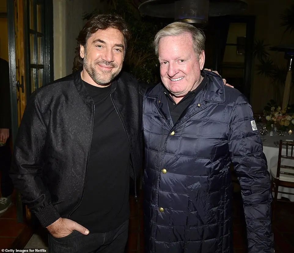 Billionaire Ron Burkle (right) purchased Jackson's Neverland for $22 million in December 2020. Burkle was a financial adviser to Michael Jackson after meeting him at an event for under-privileged children in the mid-2000s (Ron, right, pictured with Spanish actor Javier Bardem, left, in 2022)