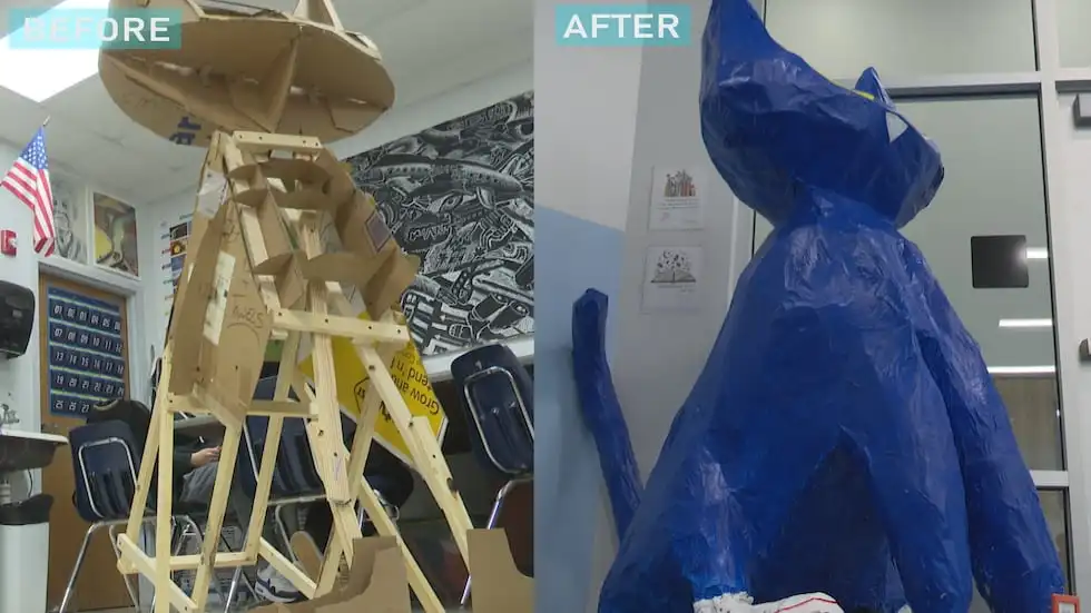 'Pete the Cat' before and after