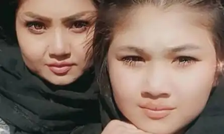 A young Afghan woman and a young girl