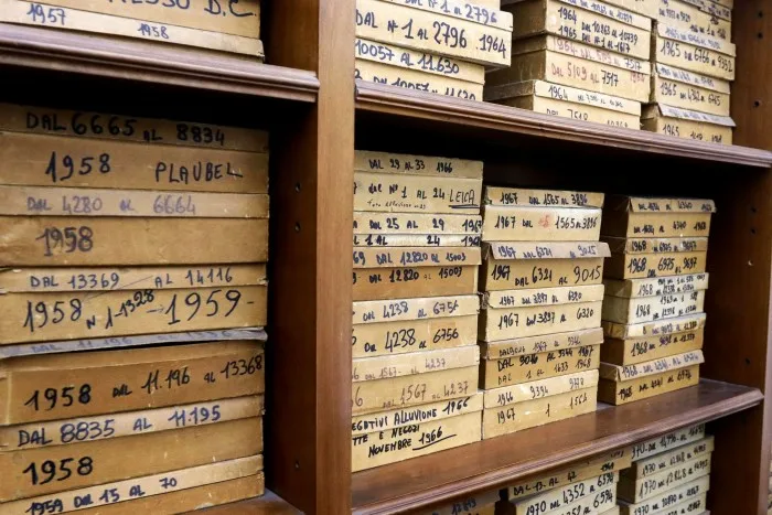 Some of the two million slides stored in the Torrini Fotogiornalismo archive
