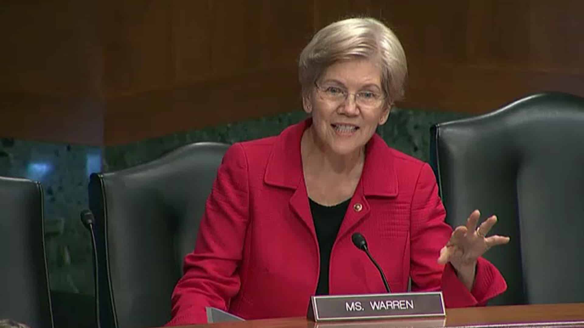 Elizabeth Warren Opposes Blockchain Lobbying Efforts, Writes Letter to Association