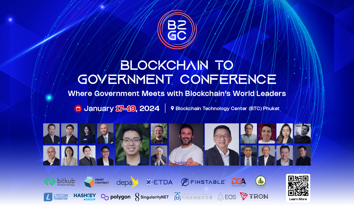 Phuket to Pioneer Blockchain Mass Adoption in Thailand with B2GC: Blockchain to Government Conference