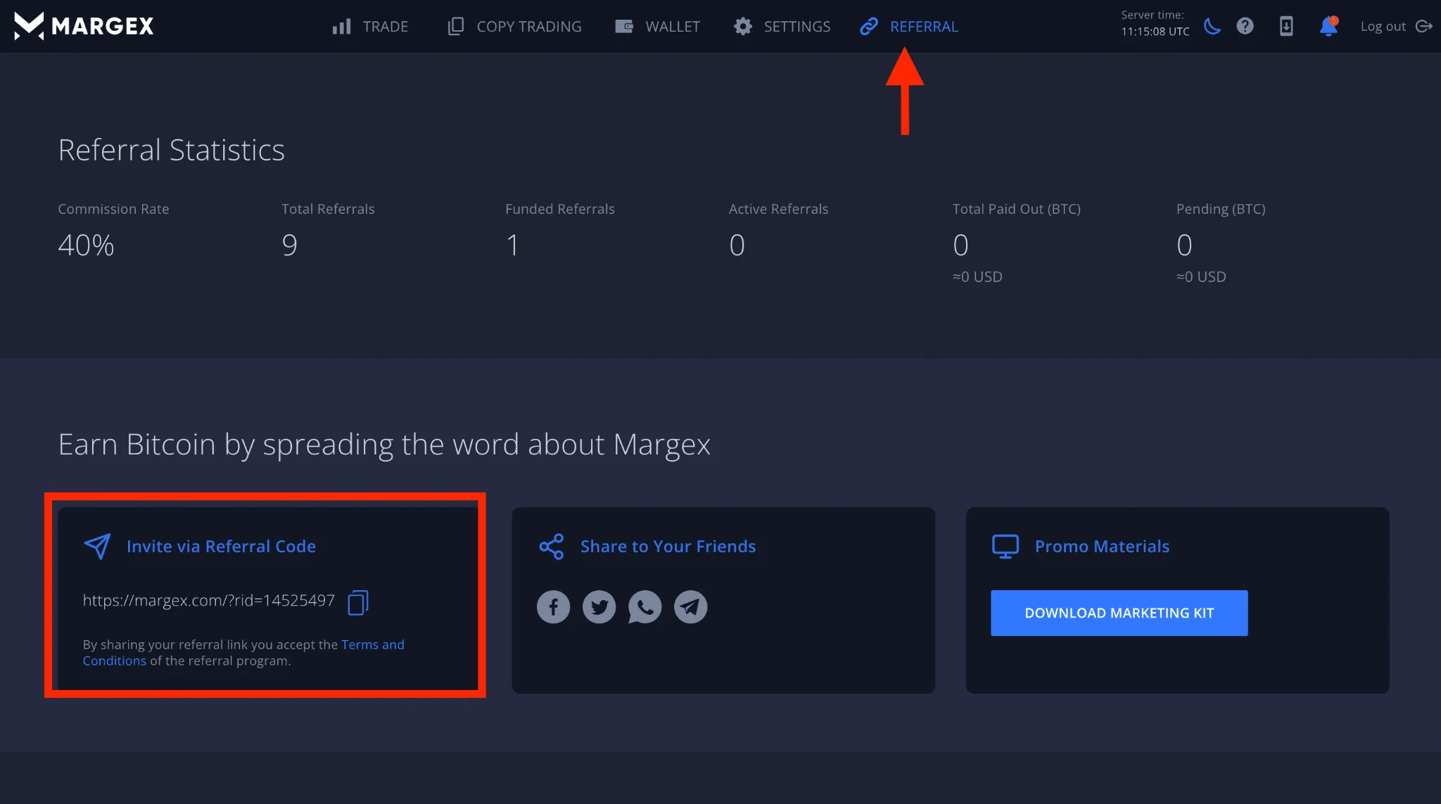 Referral Program of Margex