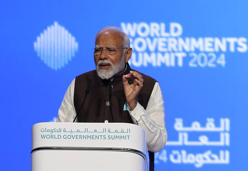 Modi calls for global governance of cryptocurrency and AI at World Governments Summit