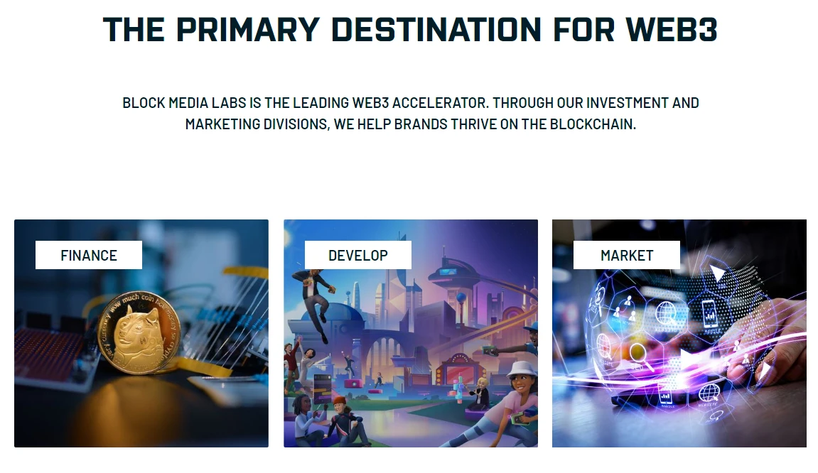 block media labs offerings