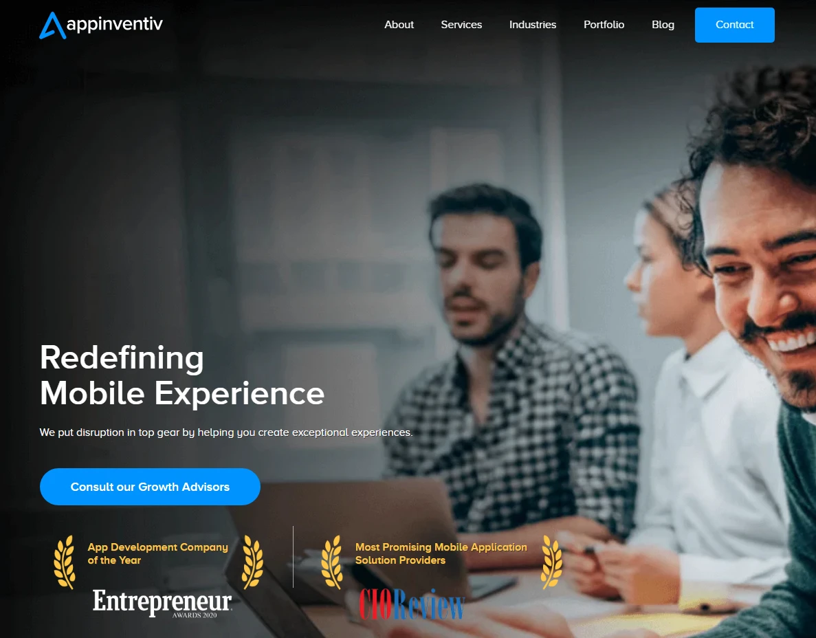 appinventiv website