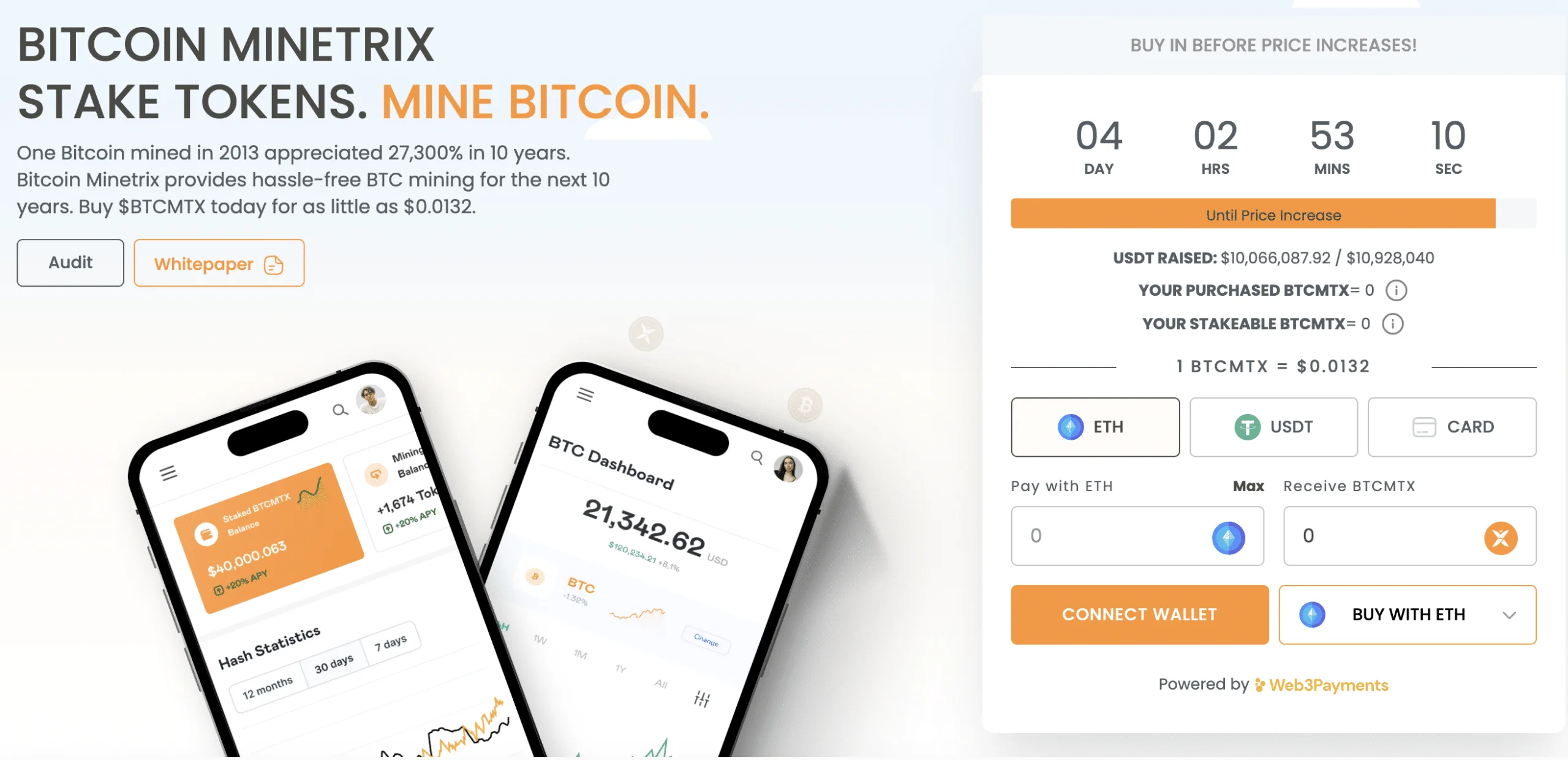 Bitcoin Minetrix presale