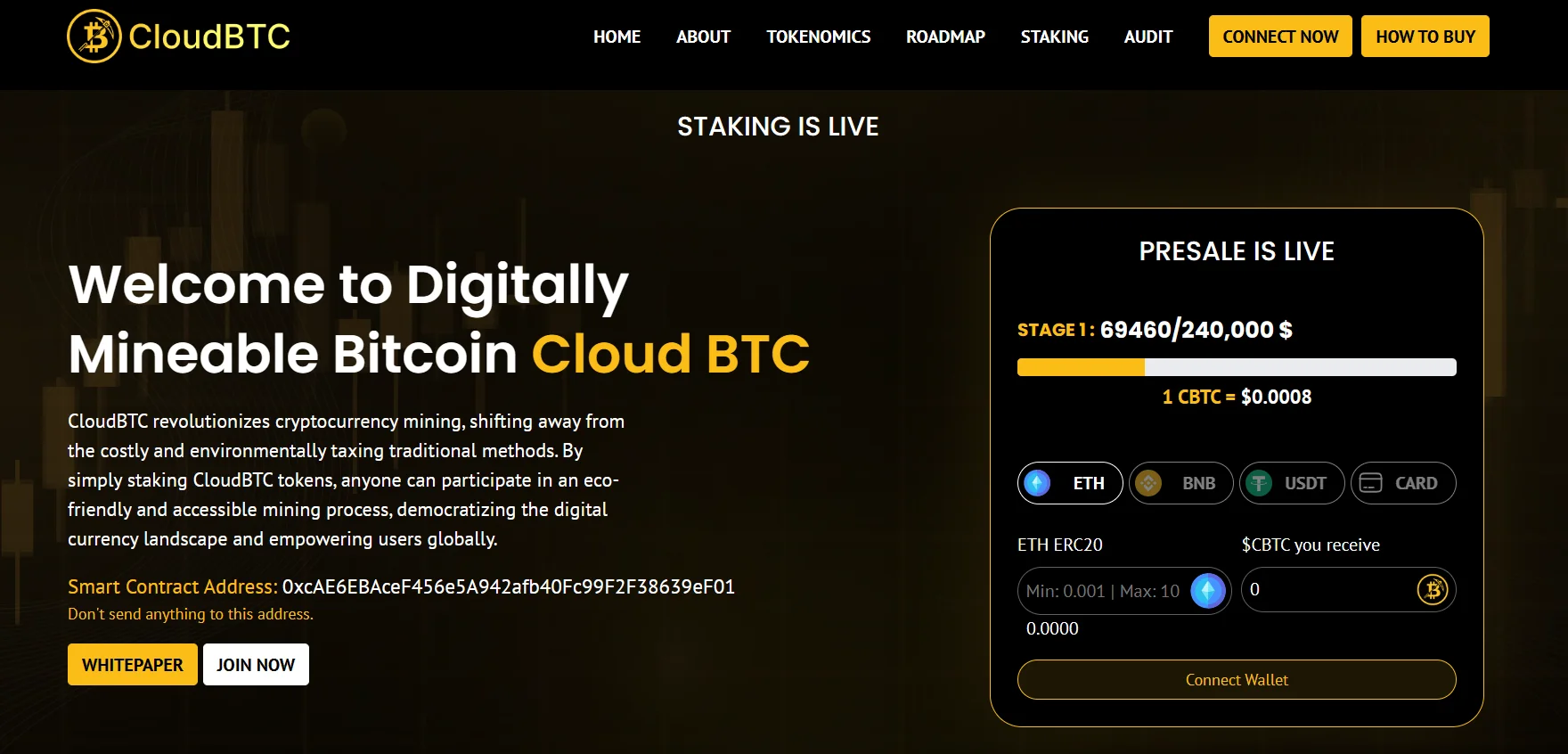 cloudbtc presale