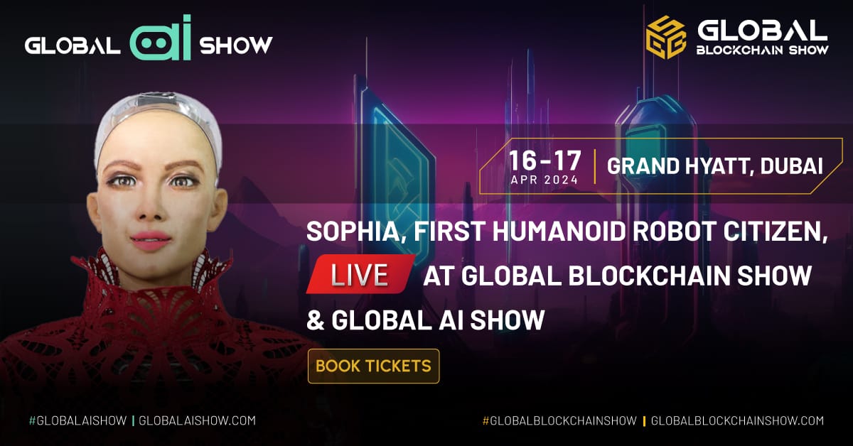 World’s First Humanoid Robot Sophia Takes Center Stage: Join the Global AI & Global Blockchain Show to Witness History