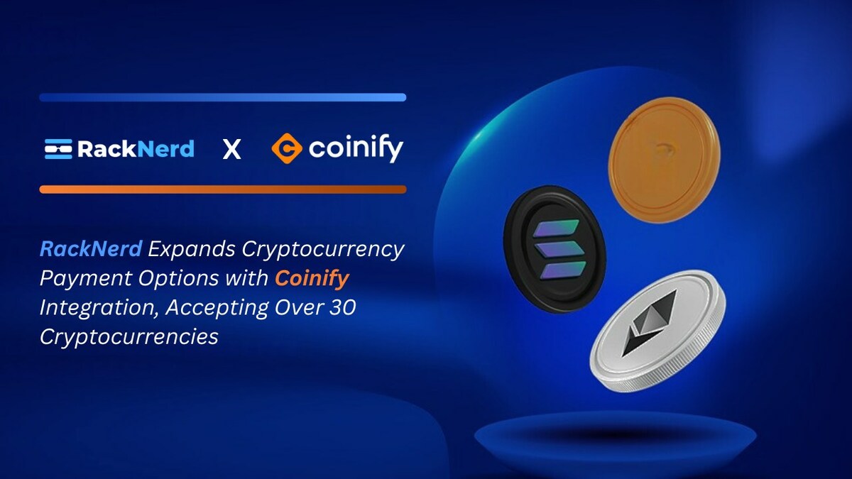 RackNerd Integrates with Coinify to Expand Cryptocurrency Payment Options for Accepting 30+ Cryptocurrencies