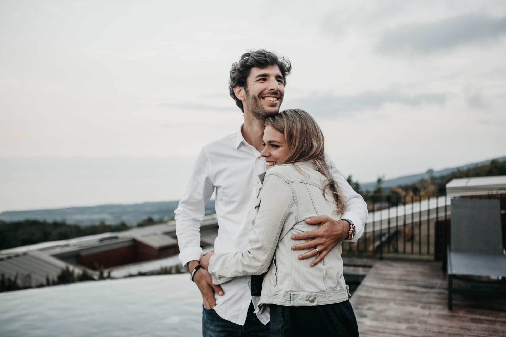 couple hugging each other