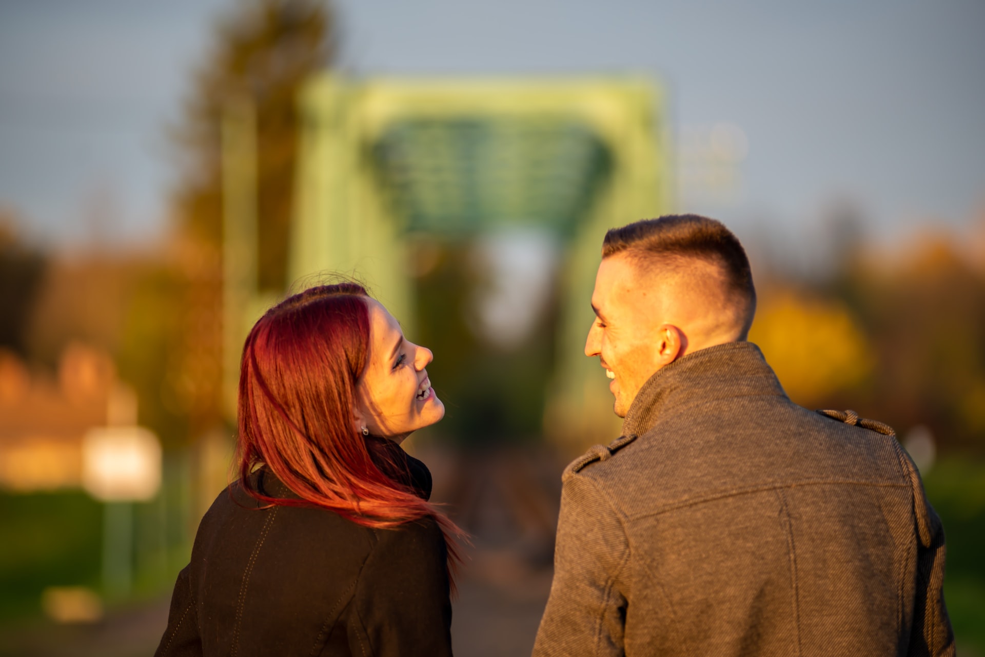 couple standing side by side