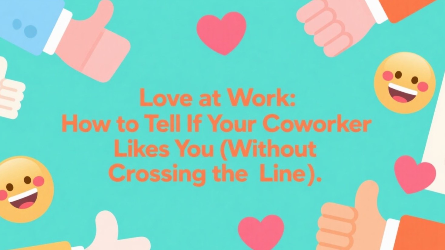 💼 Love at Work: How to Tell If Your Coworker Likes You (Without Crossing the Line)