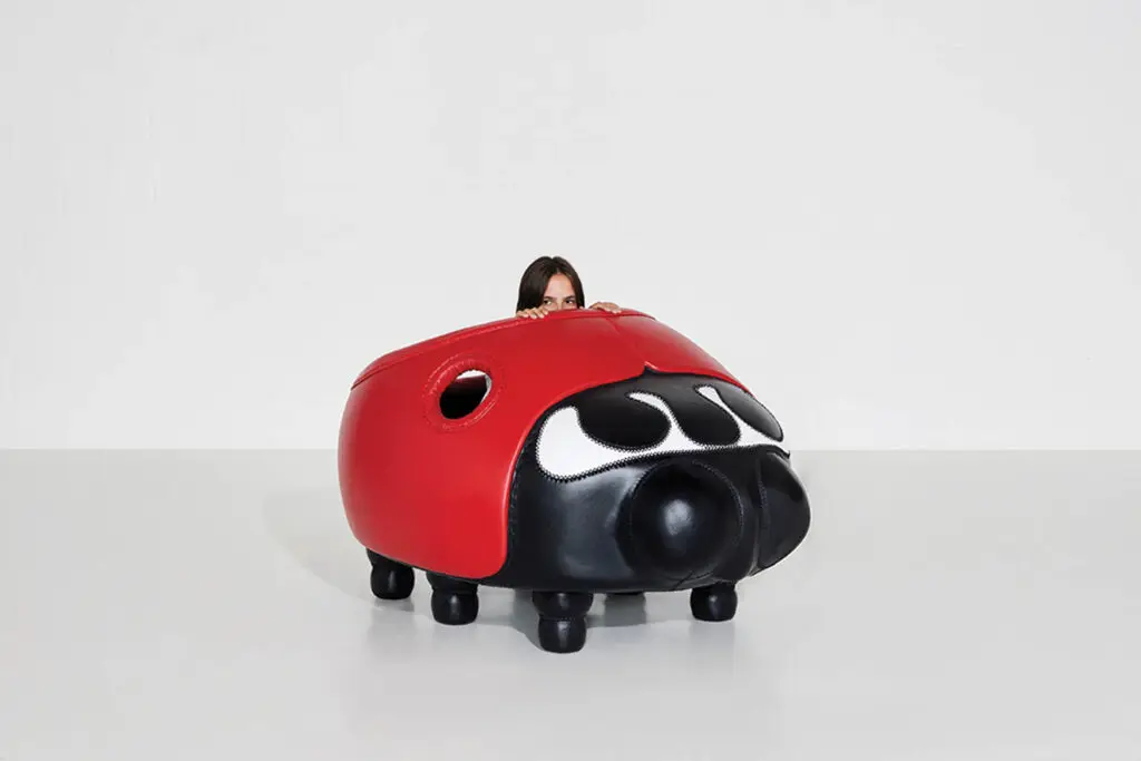a ladybug sculpture