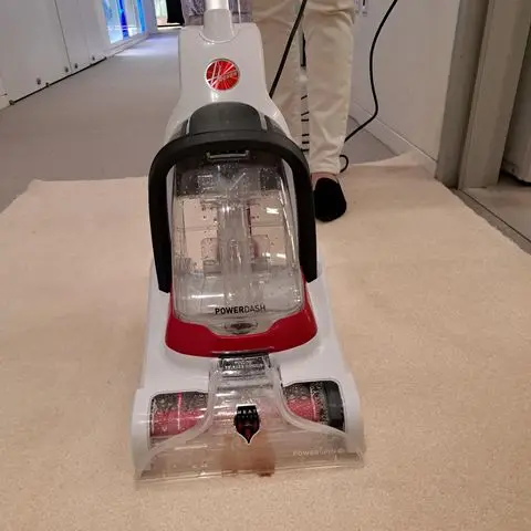 best carpet cleaners testing a carpet cleaner