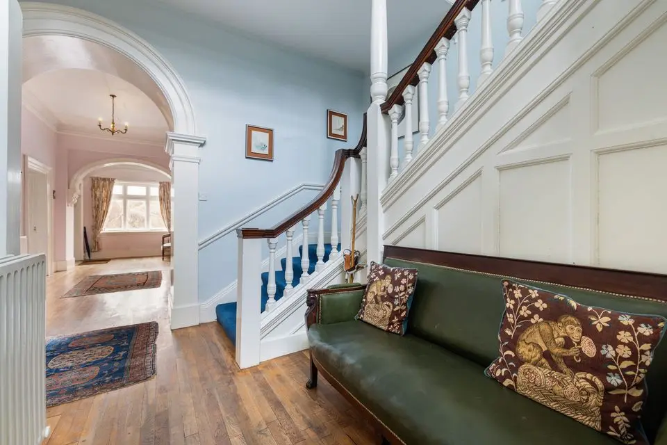 The hallway and staircase