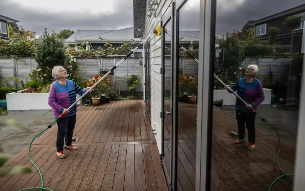 Sally Selwood lost her sight for two days after she used Wet & Forget’s Double Bubble. DAVID UNWIN / THE POST