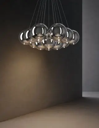 Lodes Random Cloud contemporary chandelier