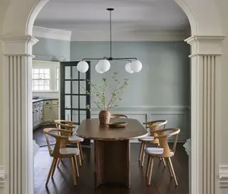 grey dining room