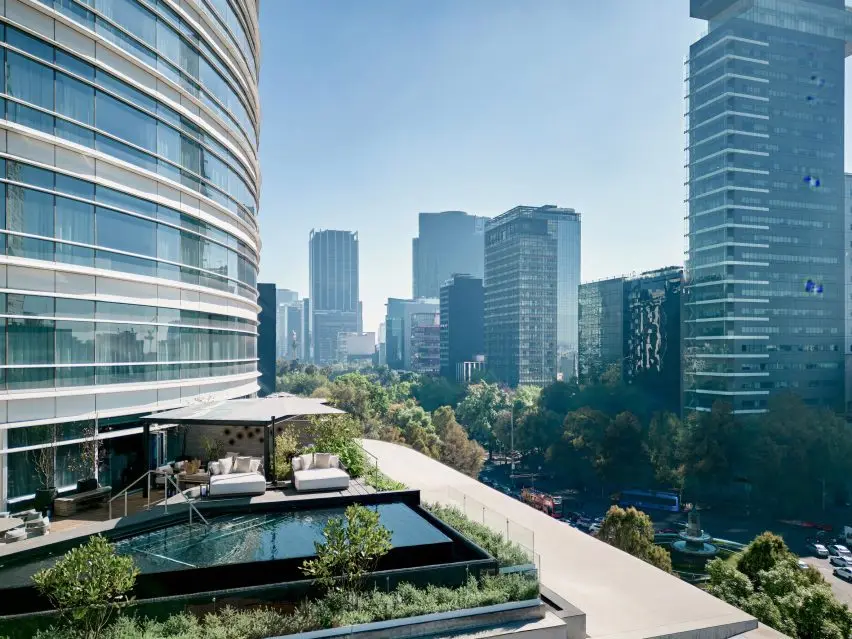 Terrace in Reforma with pool