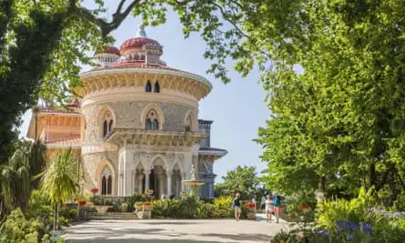 Ornate palace, Monserrate Palace, Sintra, Lisbon.