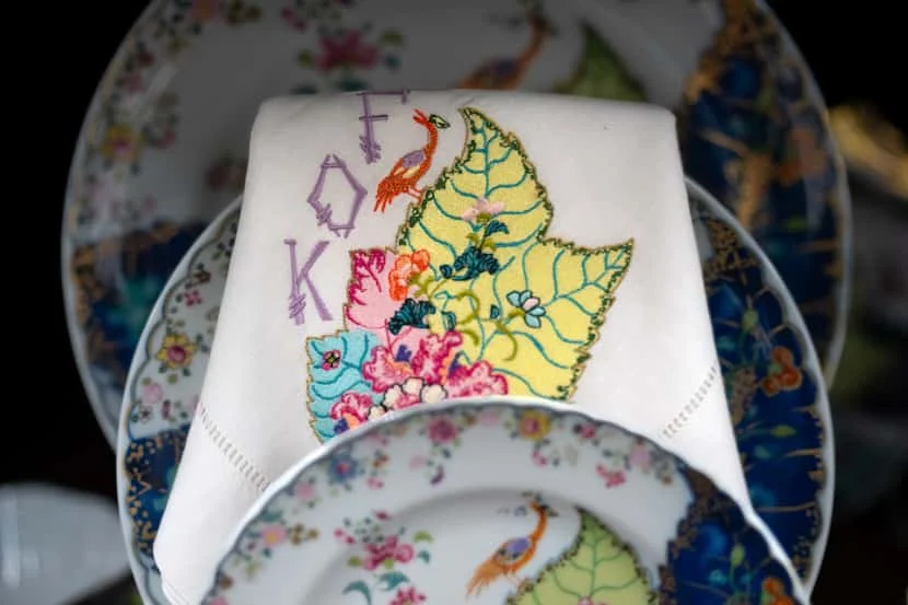 Madison has a large textile and embroidery business. The designers will create napkins that...