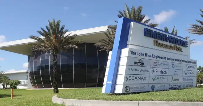 Embry-Riddle Aeronautical University's research park has brought high-income jobs to Daytona Beach, but the area still lags behind the nation in annual household income.