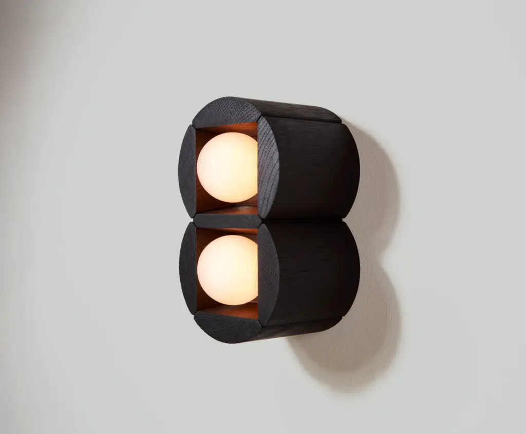 black wall sconce