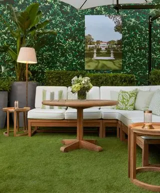 terrace with outdoor sofa